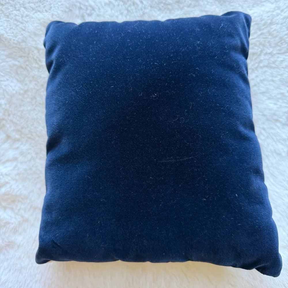 Vintage 9”x9” Cross Stitch Turtle Pillow Handmade 1980s-90s